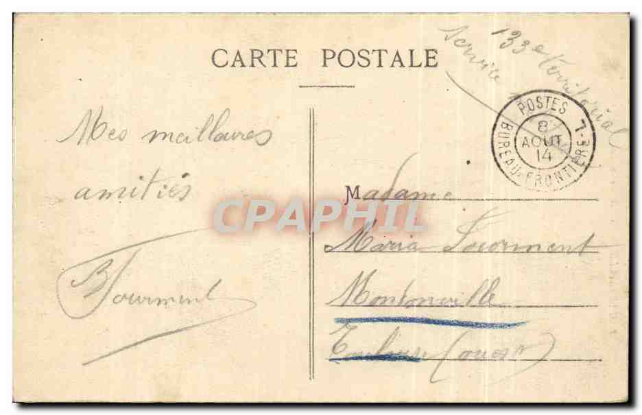 CPA Marseille ND de la Garde — Rückseite