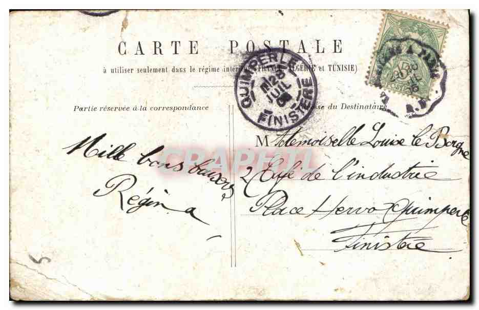 Paris CPA Porte Saint martin — Rückseite