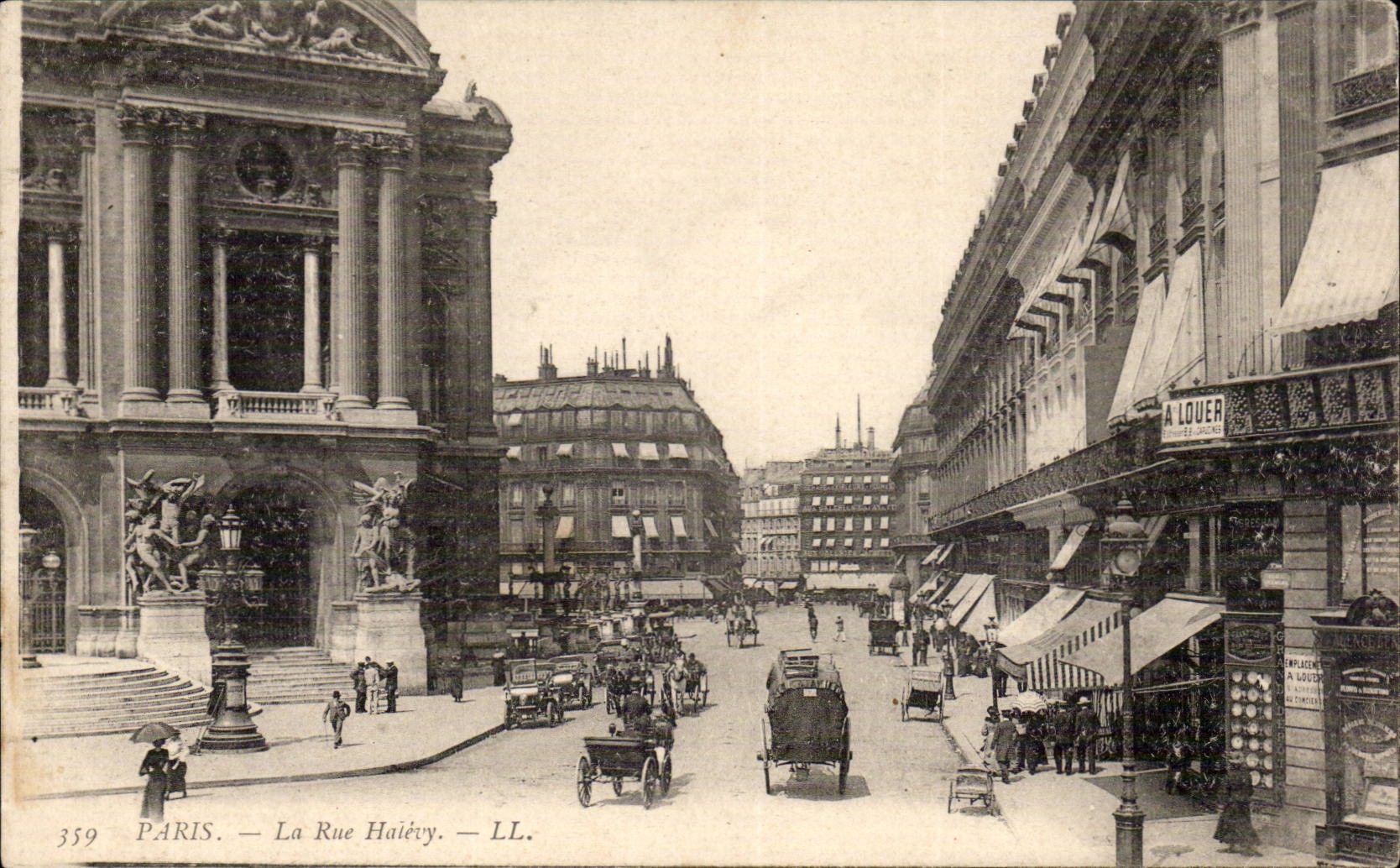Paris CPA La rue Halevy ( Opera )