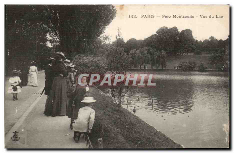 Paris CPA Le parc Montsouris Vue du lac