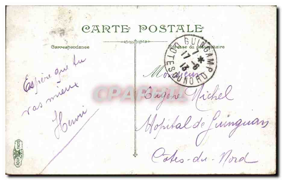 Paris CPA L'Opera — Rückseite
