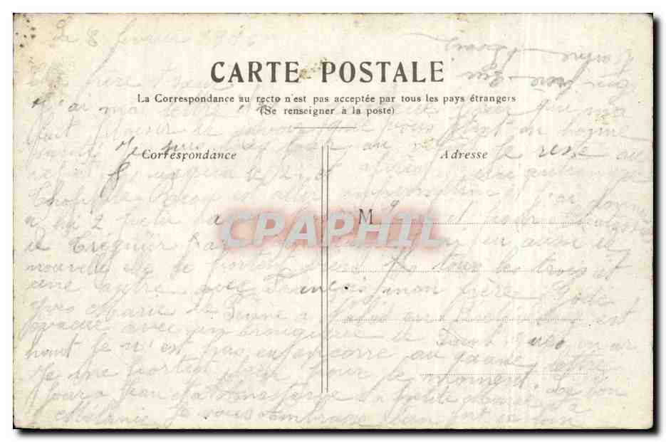Paris CPA Le grand palais — Verso