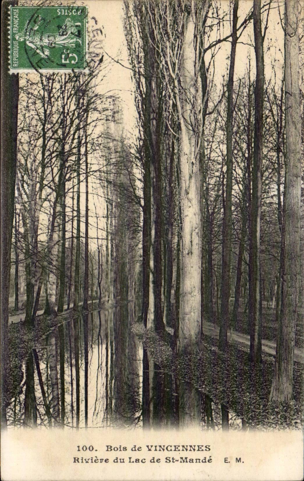 CPA Vincennes Riviere du lac de St Mande