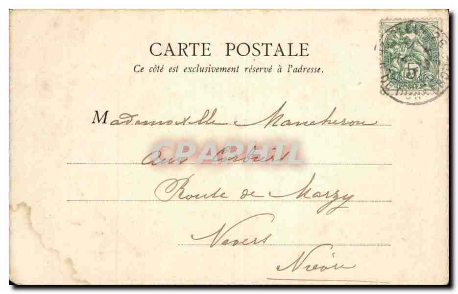 CPA Paris Tour Saint Jacques — Verso