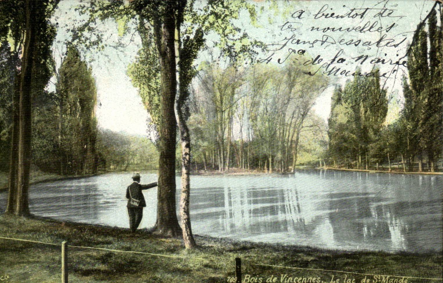 CPA Bois de Vincennes Le lac de St mande