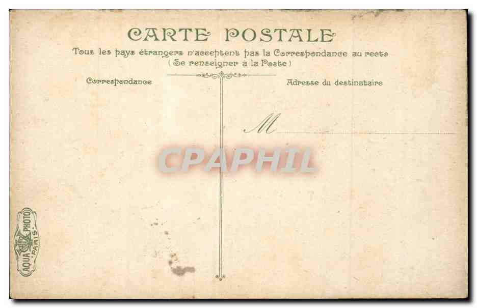 CPA Paris L'entree des Buttes chaumont Rue SEcretan — Rückseite