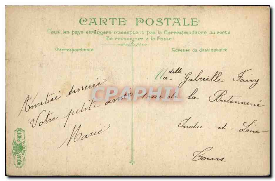 CPA Paris Notre DAme de Maison blanche — Verso