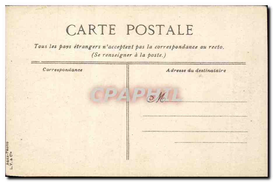 CPA Paris Hotel de ville — Verso