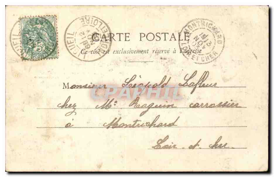 Fantaisie - Bebe - Baby in a basket - CPA  — Rückseite