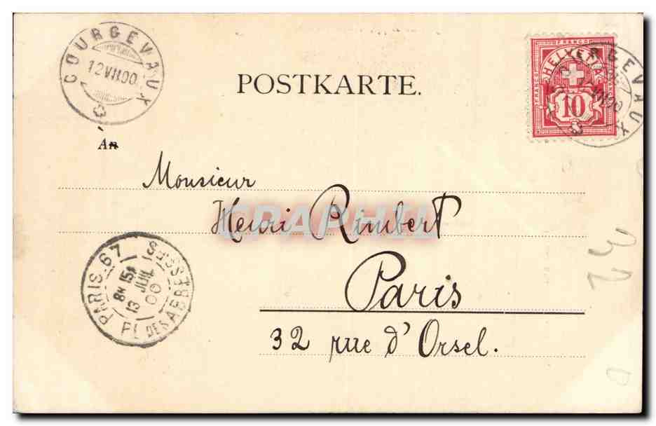 Zwei junge Frauen — Innenraum-Szene — Verlag Julius Köpp, München, n° 668 — Rückseite