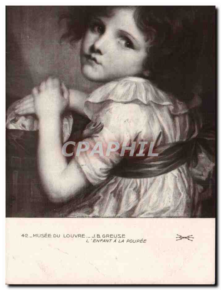 Arts - Tableau - Fanraisie - Enfant - Musee du Louvre - Paris - Beautiful little girl - CPA 
