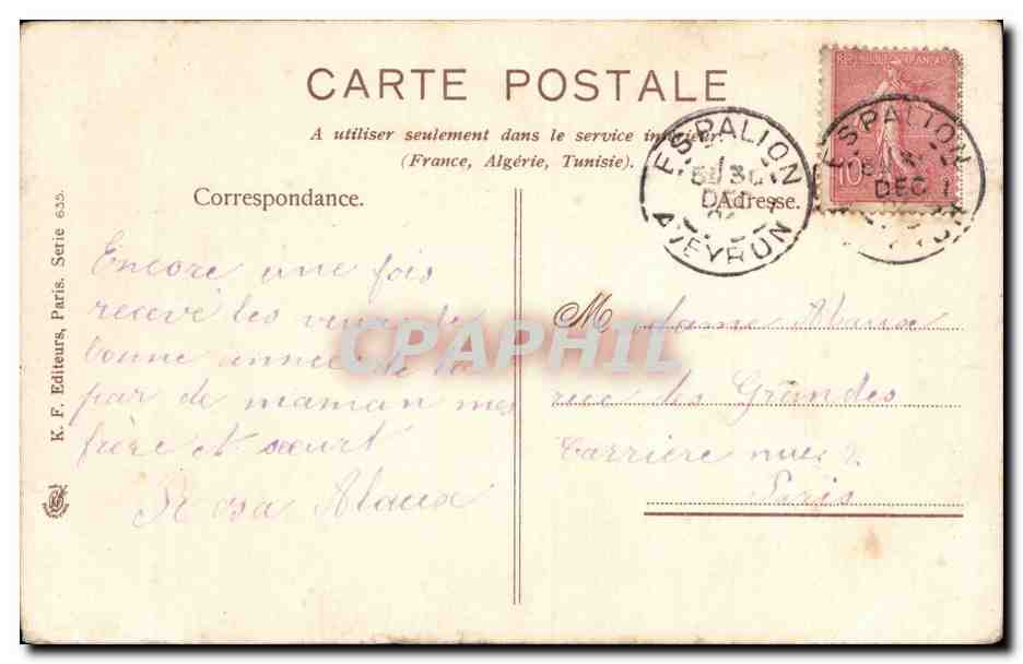 Feurs - Flowers - poesie - muguets - lilas - CPA  — Rückseite