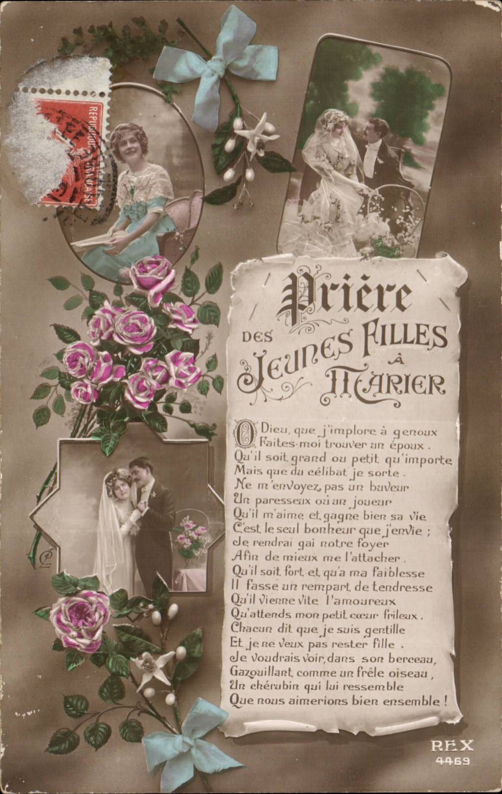 Prière des jeunes filles à marier — REX 4469