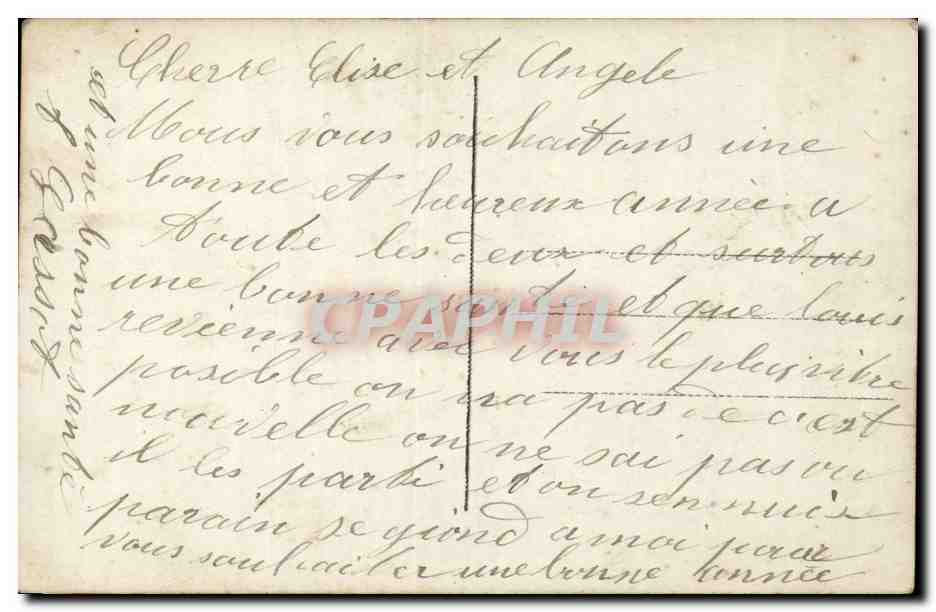 Fantaisie - Femmet et Enfants - Mother and children - Heureuse Annee - CPA  — Rückseite