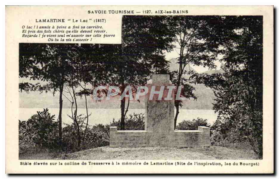 Aix les Bains - Lamartine - Le Lac - CPA 
