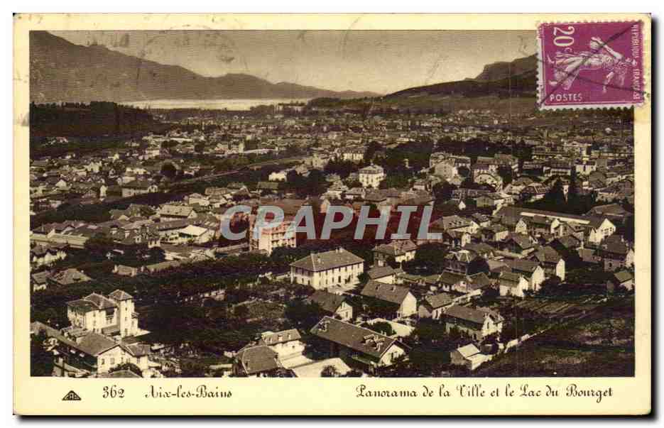Aix les Bains - Panorama de la Ville - CPA 