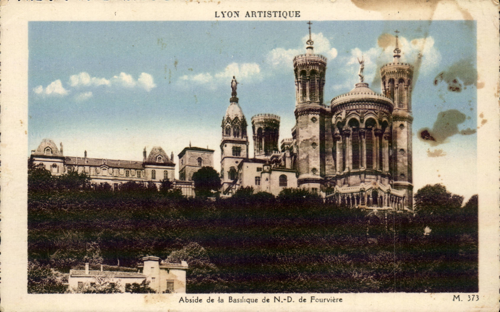 Lyon - Artistique - Abside de la Basilique de Notre Dame de Fourviere - CPA 