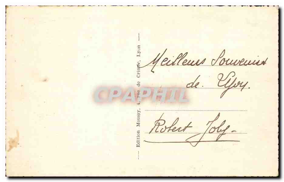 Lyon - Artistique - Abside de la Basilique de Notre Dame de Fourviere - CPA  — Verso