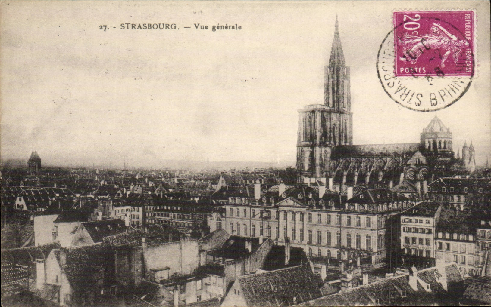 Strasbourg - Strassburg - Vue Generale - CPA 
