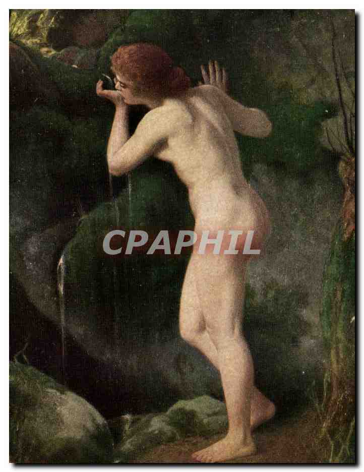 Arts - Tableau - Curt Aghte - Die Quelle - Nu - erotique - CPA 