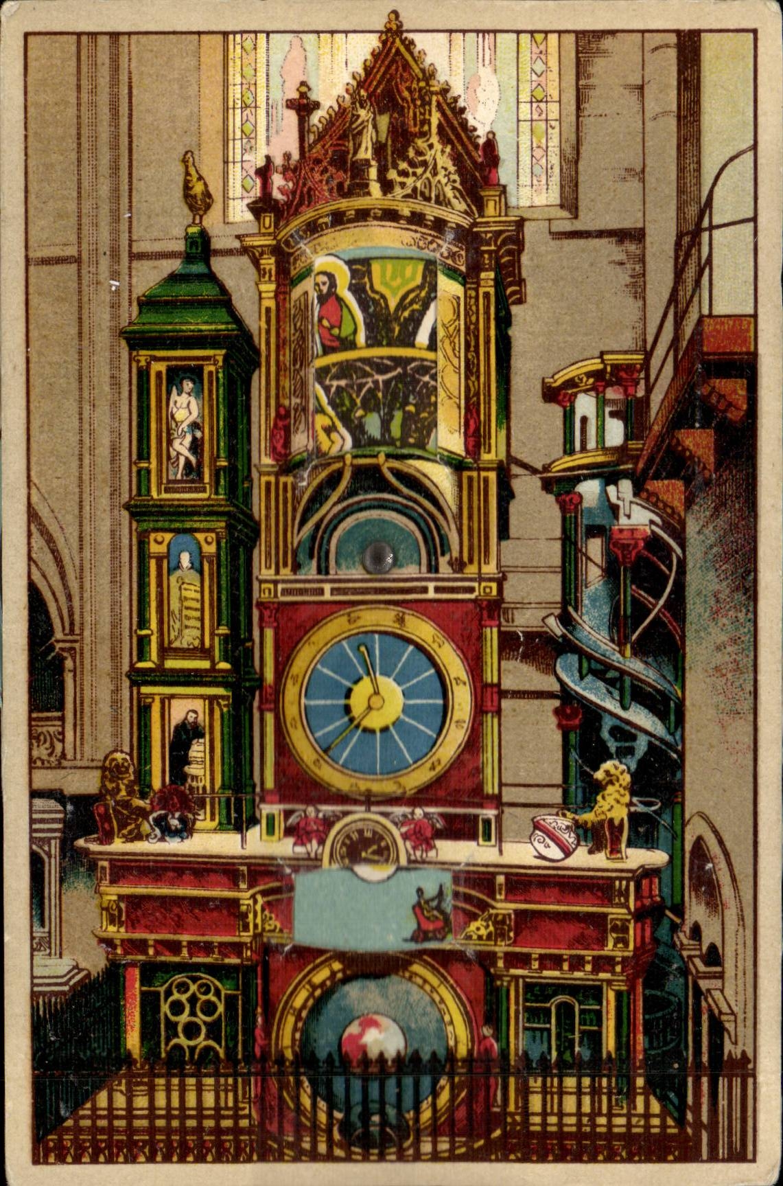 Horloge astronomique de la Cathédrale — Strasbourg — Imprimé par Félix Luib, éditeur, Strasbourg