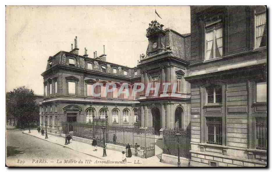 Paris - 3 - La Mairie du III arrondissement CPA 