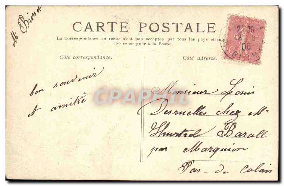 Paris - 8 - Palais de la Legion d'Honneur - CPA  — Rückseite