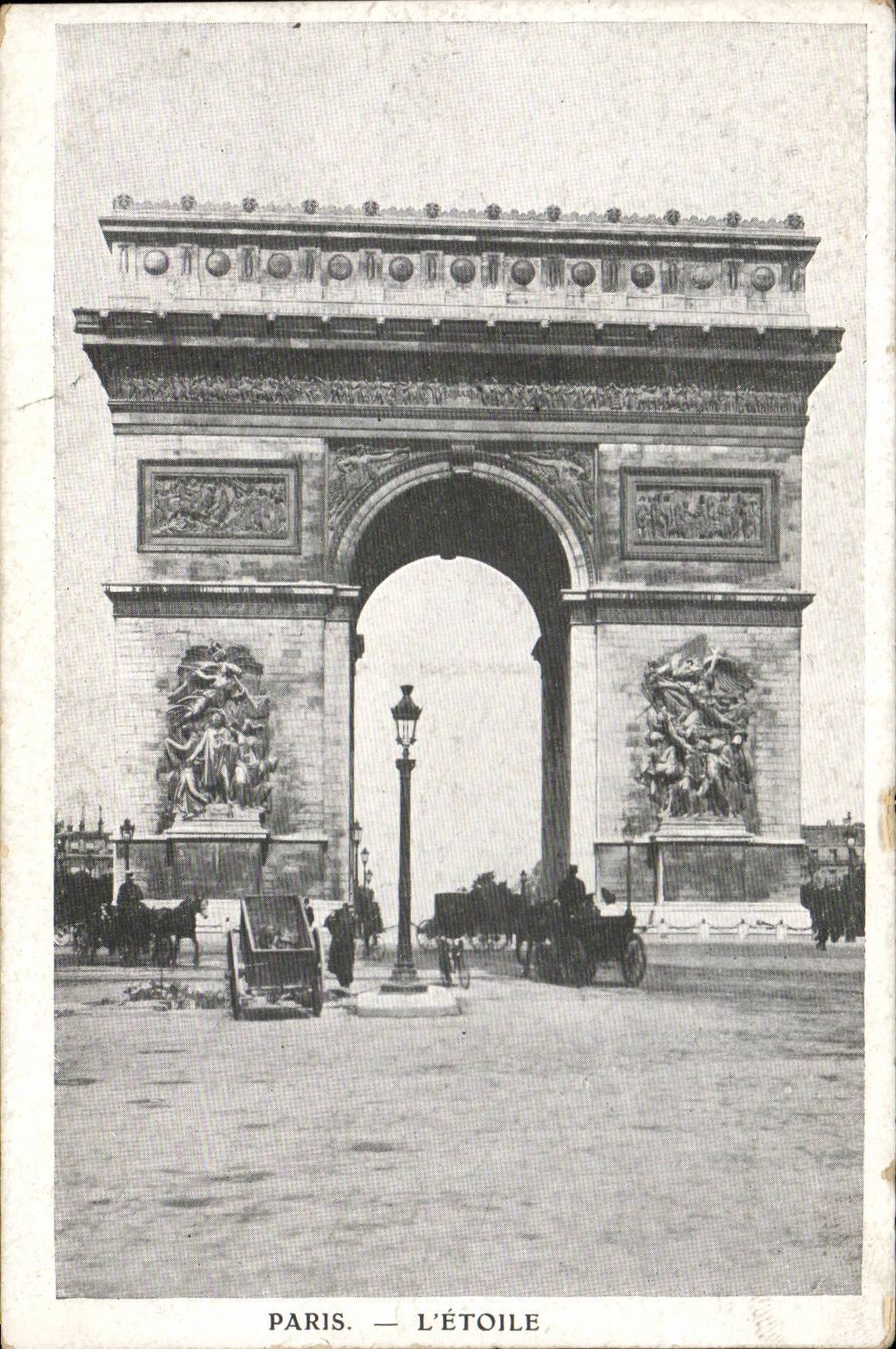 Paris - 8 - L'Etoile - L'Arc de Triomphe - CPA 
