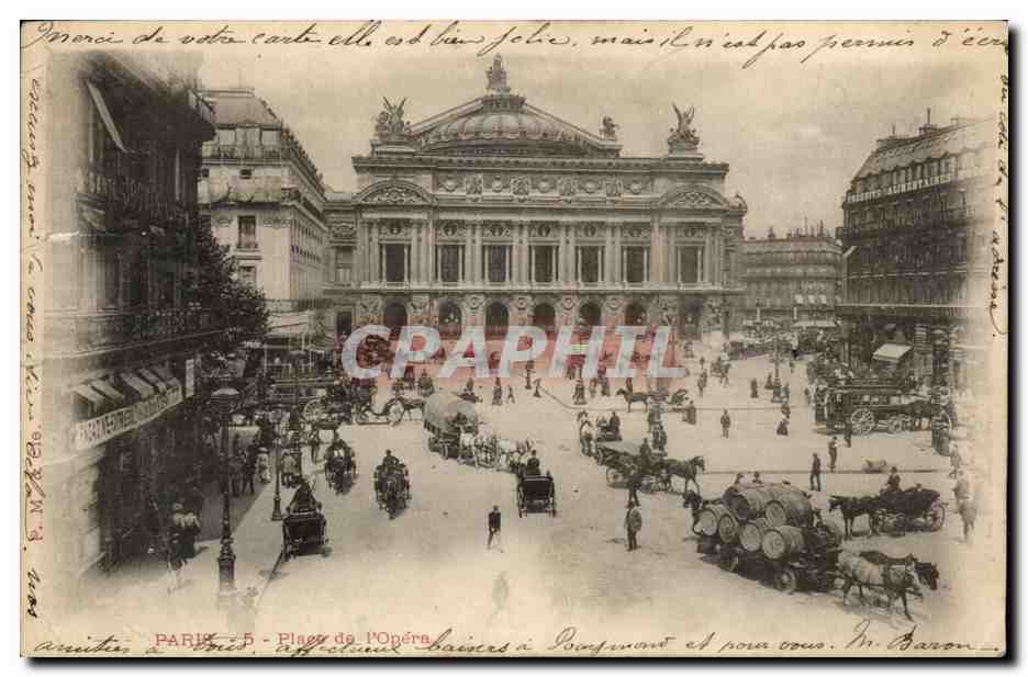 Paris - 9 - L'Opera CPA 