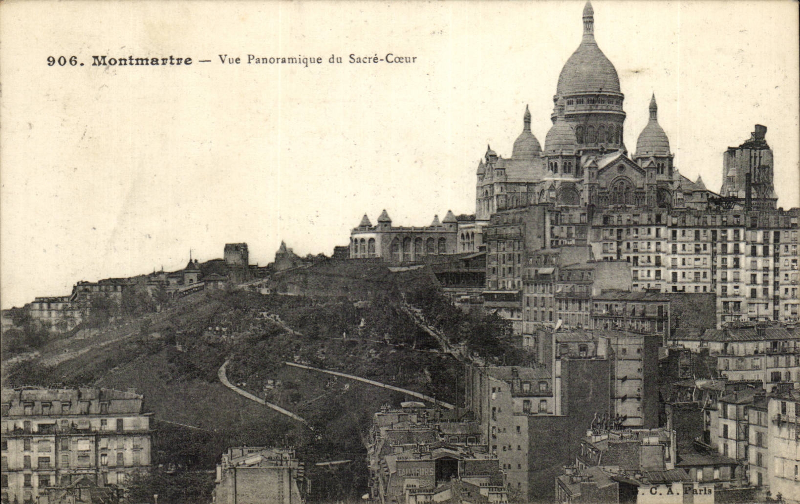 Paris - 18 - Vue Panoramique du Sacre Coeur - Montmartre CPA 