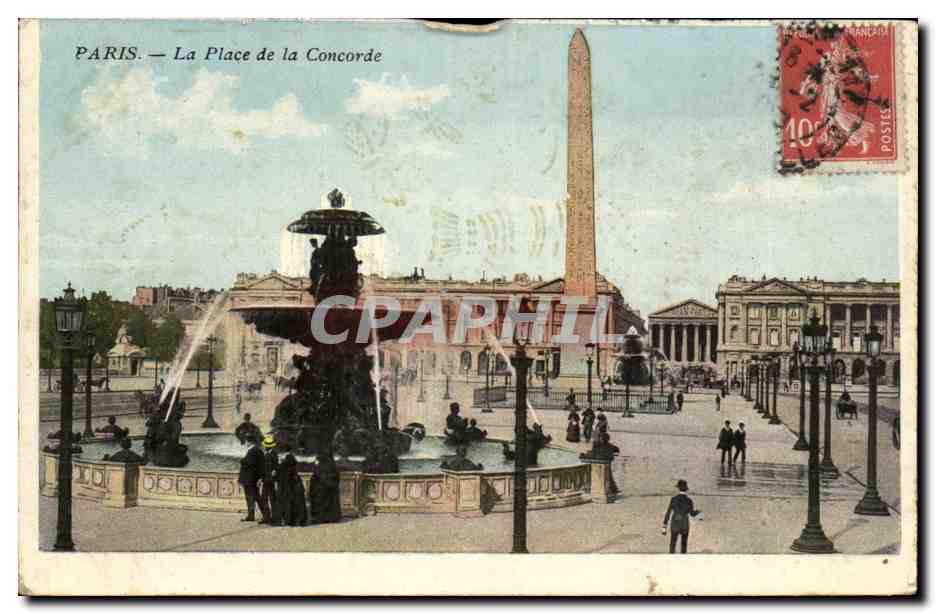 Paris - 8 - Place de la Concorde CPA 