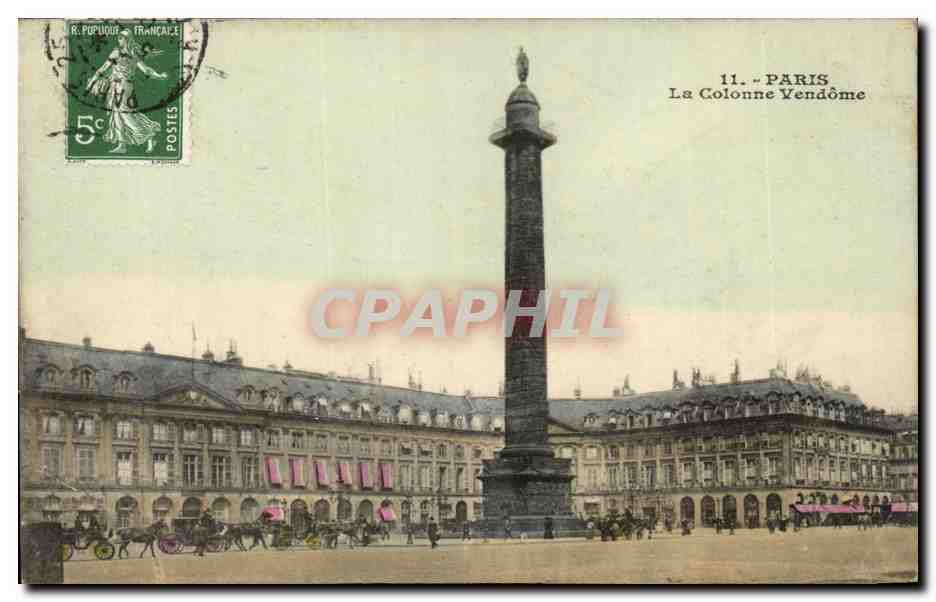 Paris - 1 - La Colonne Vendome CPA 