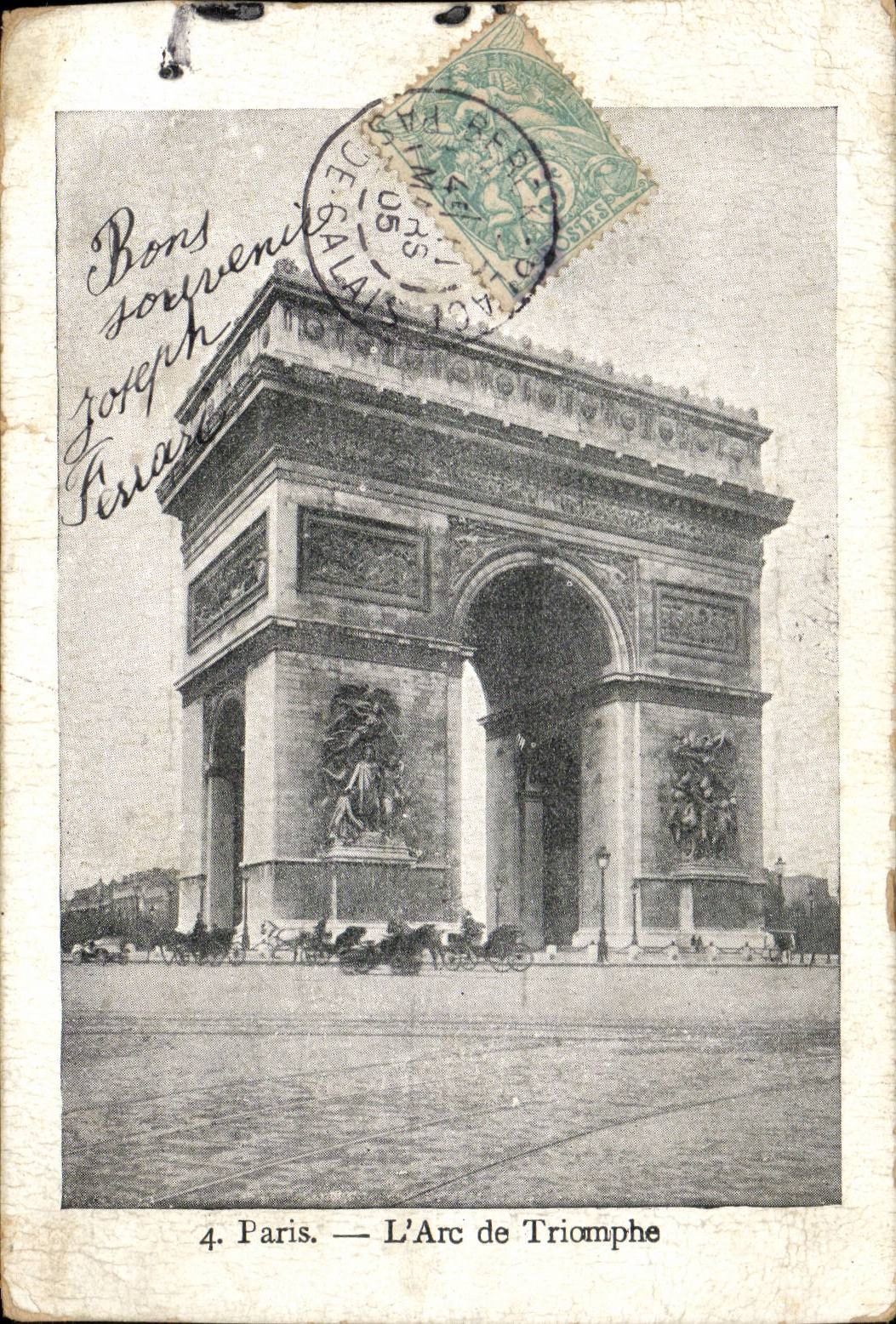 Paris - 8 - L'Arc de Triomphe - CPA 
