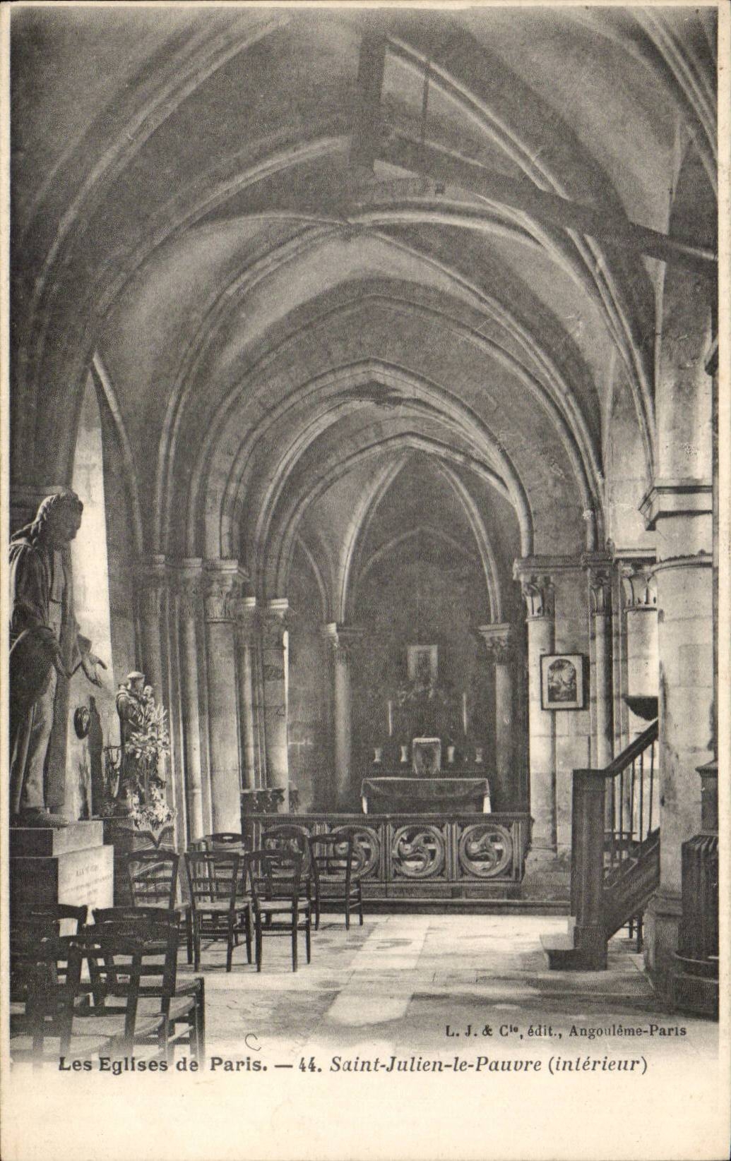 Paris - 5 - Eglise Saint Julien le Pauvre - CPA 