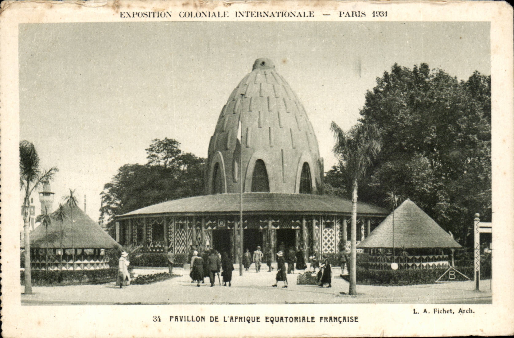 Paris - Exposition Coloniale Internationale 1931 - Pavillon de l'Afrique Equatoriale - CPA 