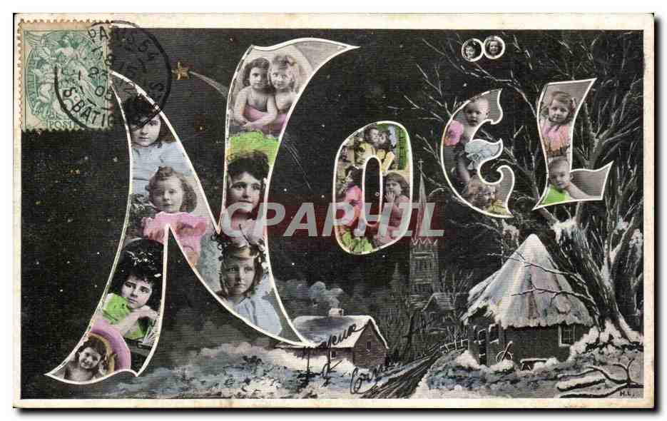 Fetes - Noel - Christmas - Enfants - Souvenir Style - Unusual - CPA 