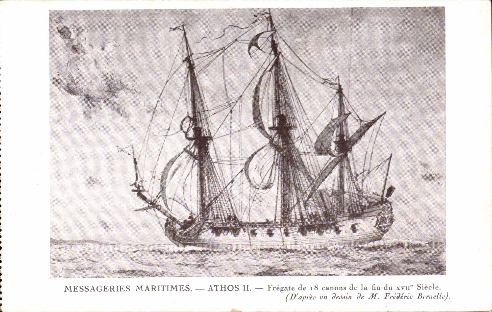 Bateaux - Voilier - Sailboat - Messagerie Maritimes CPA 