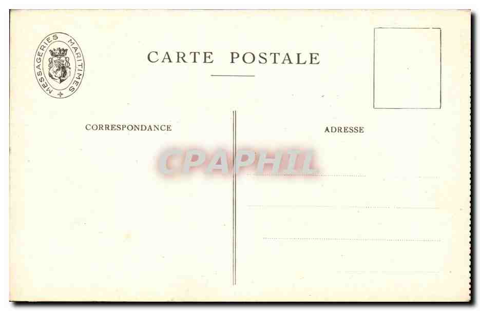 Bateaux - Voilier - Sailboat - Messagerie Maritimes CPA  — Back