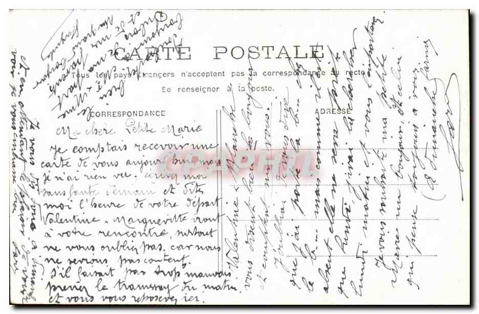 Fantaisie - Enfants - happy young couple - CPA  — Rückseite