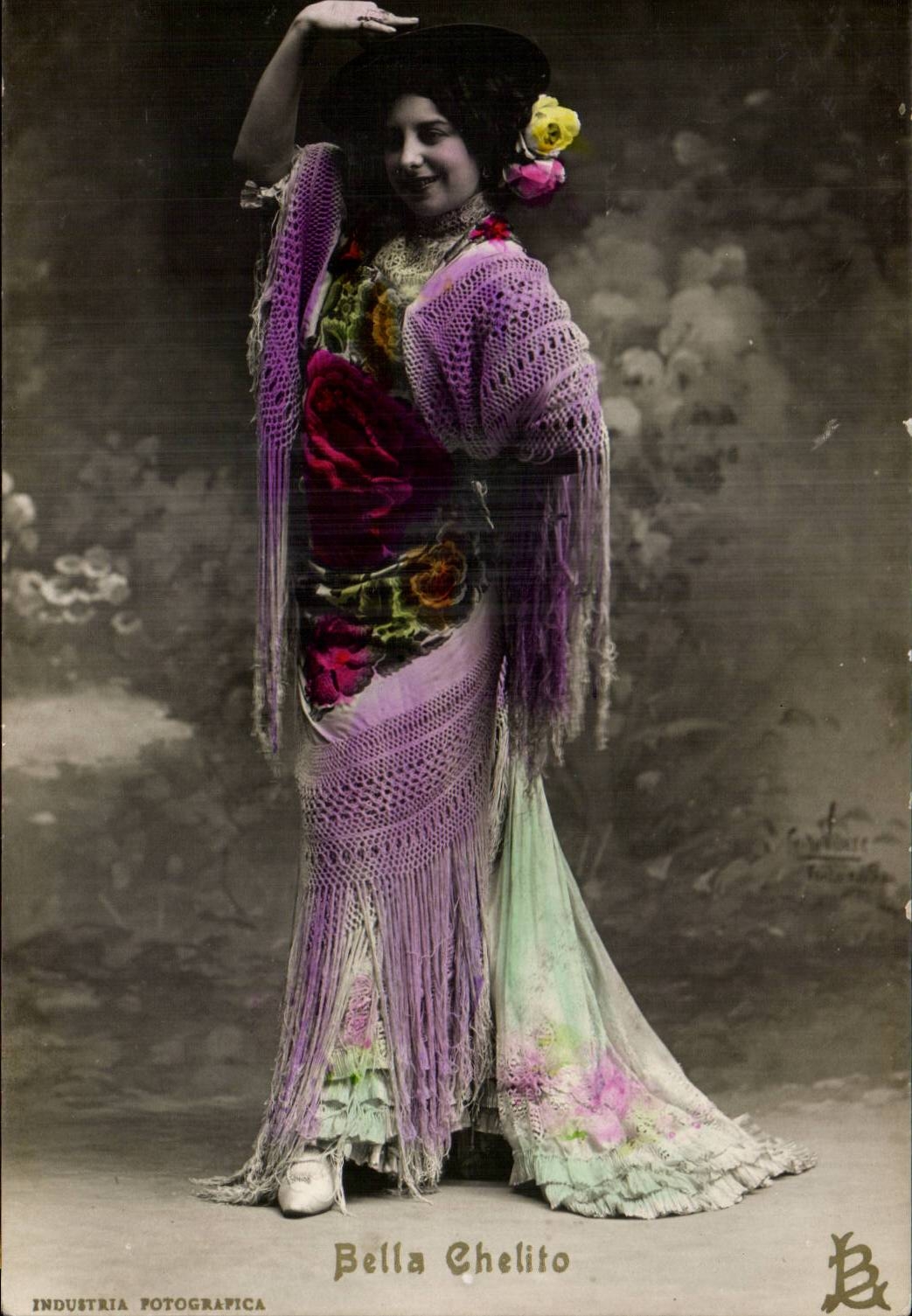 Fantaisie - Femme - Belle Chelito - Spanish Costome - Espana - CPA 