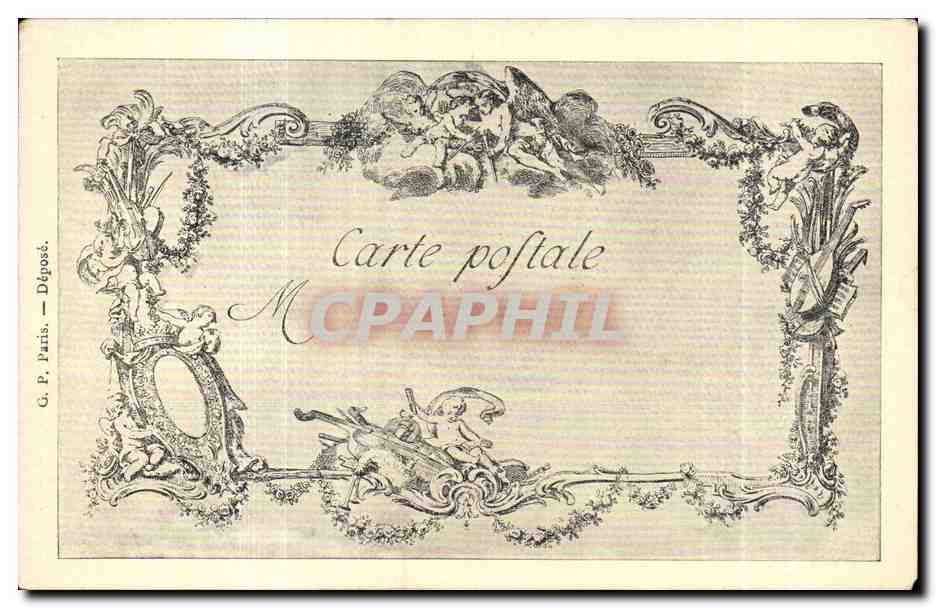 Arts - Tableau - Vignette pour la Metromanie de Piron Les chefs d'oeuvre de l'art au 18eme - CPA  — Rückseite