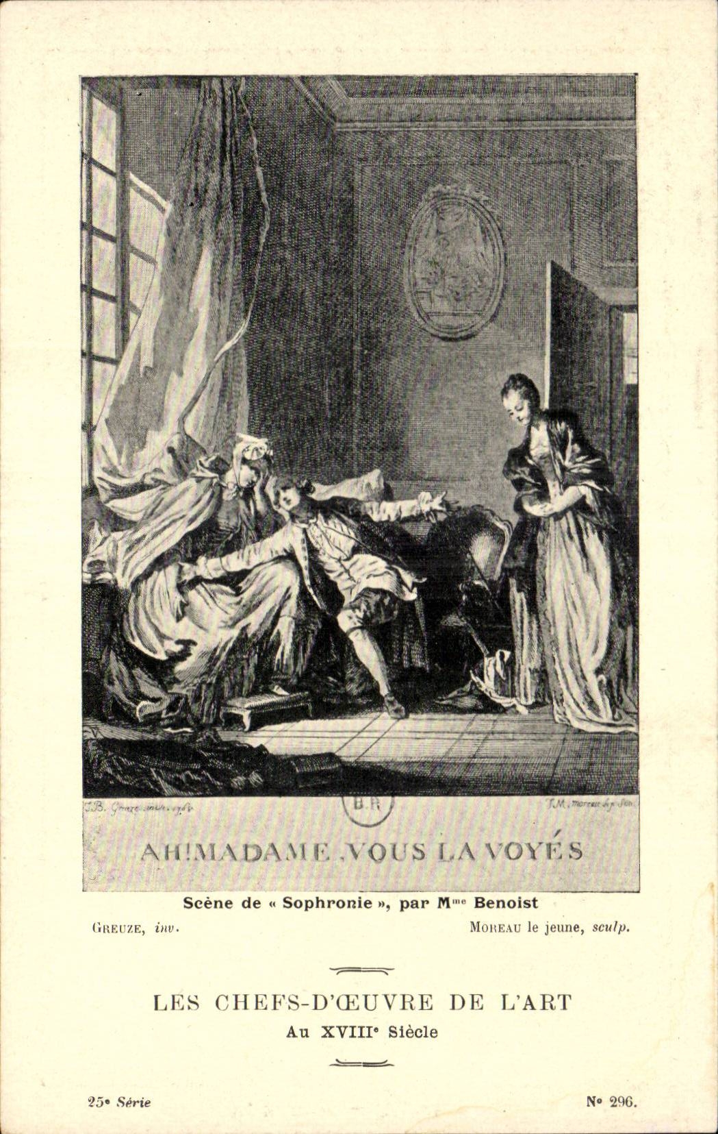 Arts - Tableau - Les Chefs d'Oeuvres de l'Art au XVIII siecle - CPA 