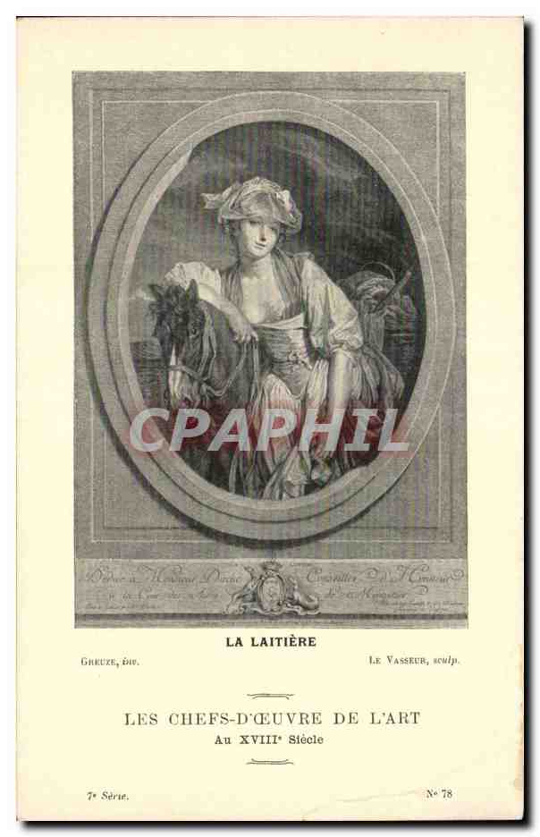 Arts - Tableau - La Laitiere - CPA 