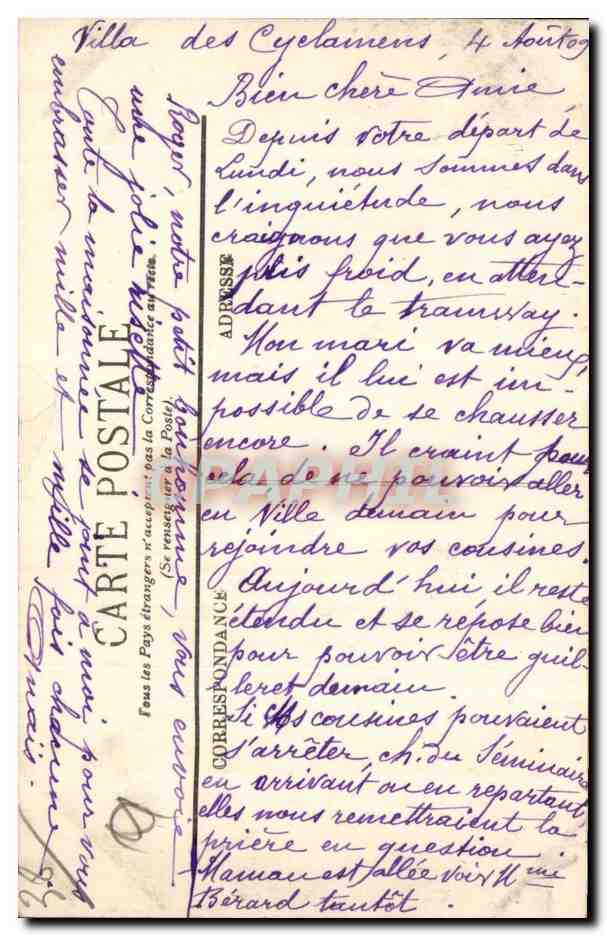 Grenoble - I'Isere et la Chaine des Alpes - CPA - a¹ir  — Verso