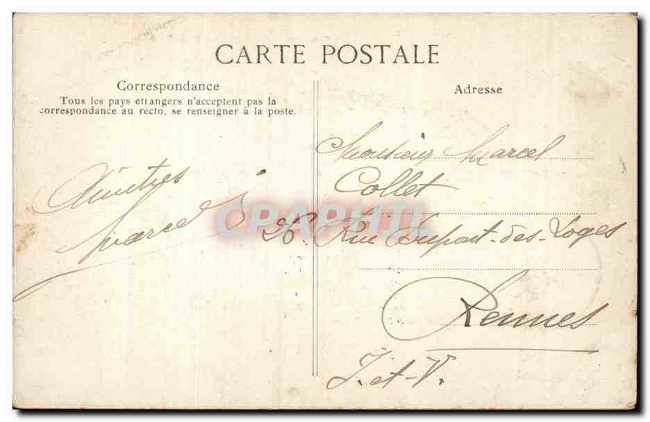 Paris - 16 - Bois de Boulogne - Le Chalet des Iles - CPA  — Rückseite