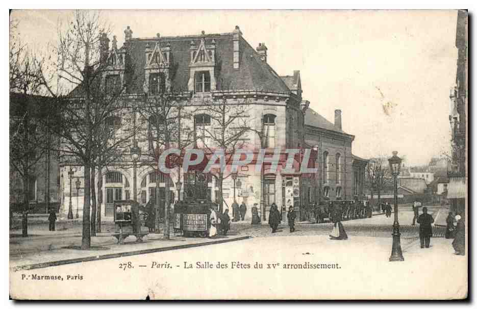 Paris - 15 - La salle des Fetes du XV arrondissement - CPA 