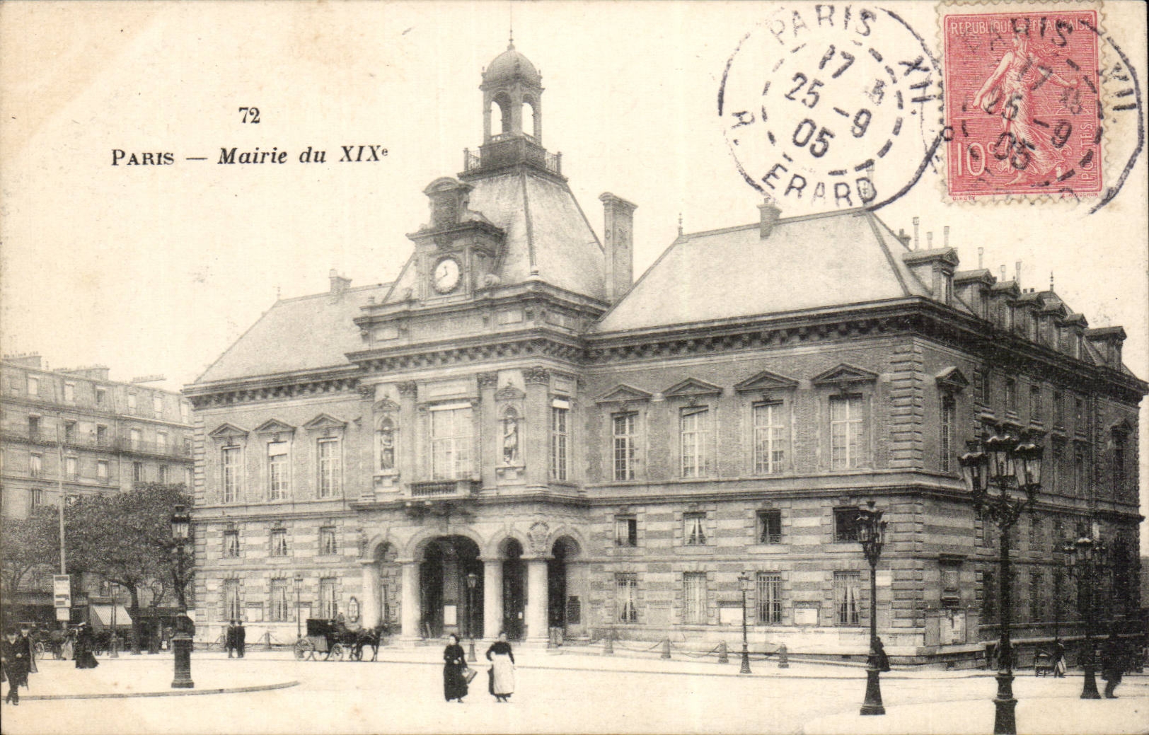 Paris - 19 - Mairie du XIX arrondissement - CPA 