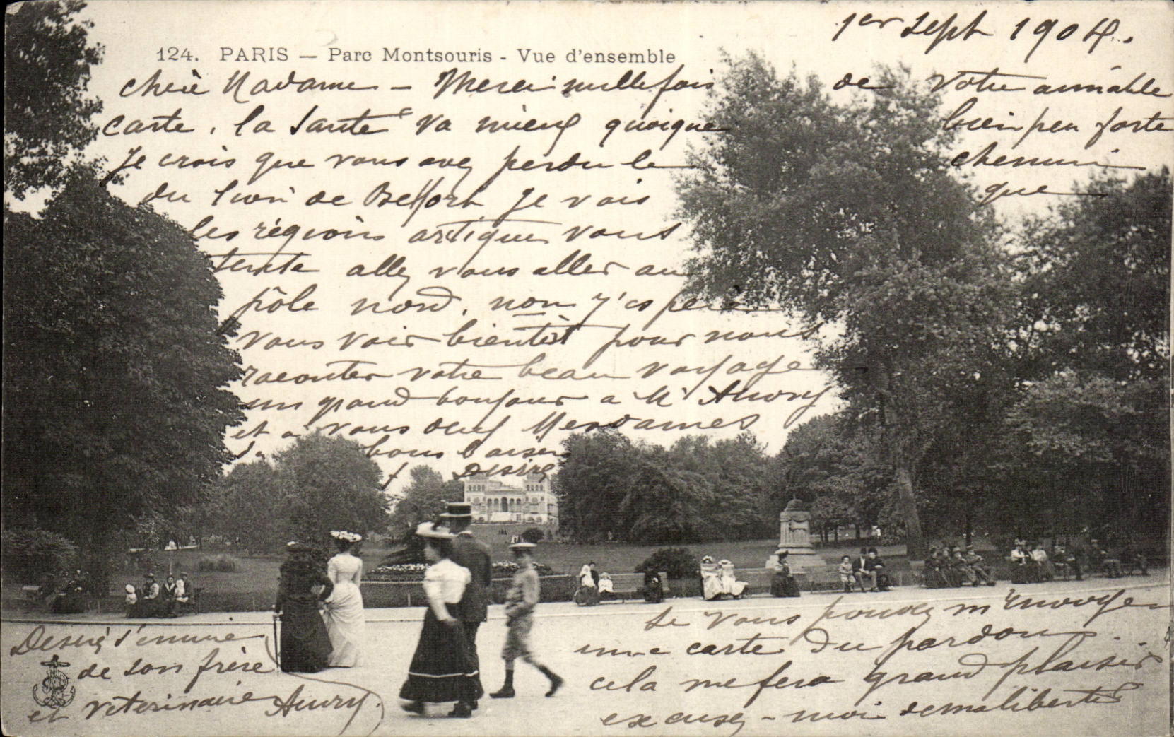 Paris - 14 - Parc Monsouris - enfant - CPA 
