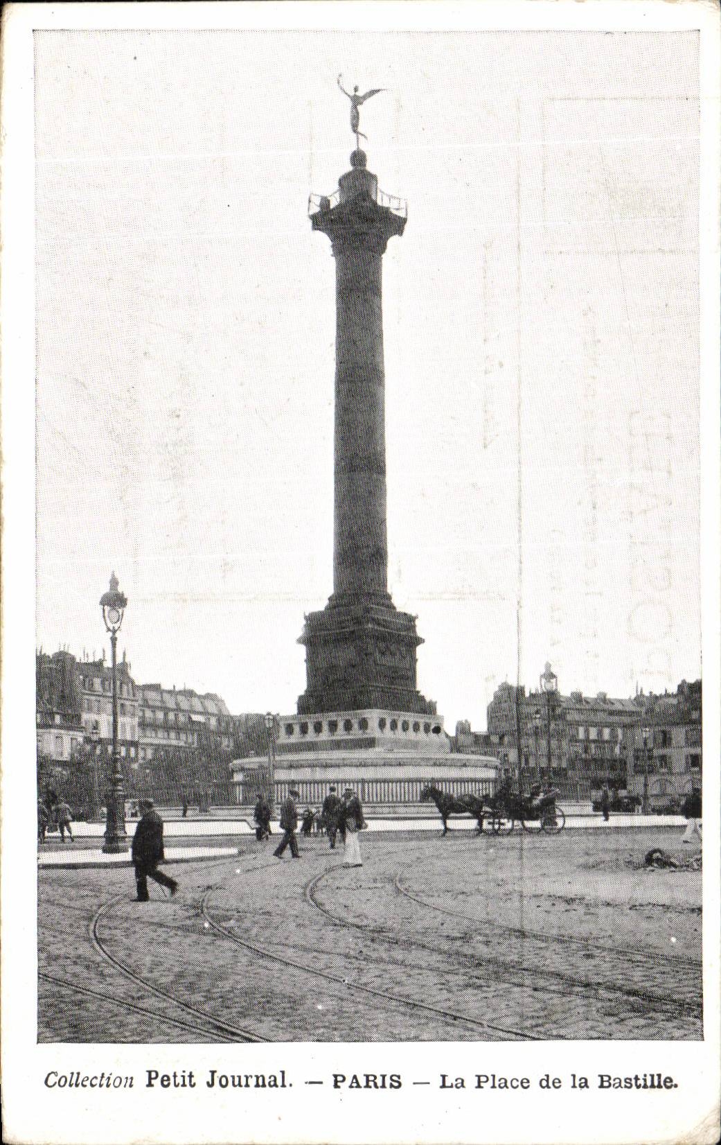 Paris - 10 - La Place de la Bastile - Collection Petit Journal CPA 