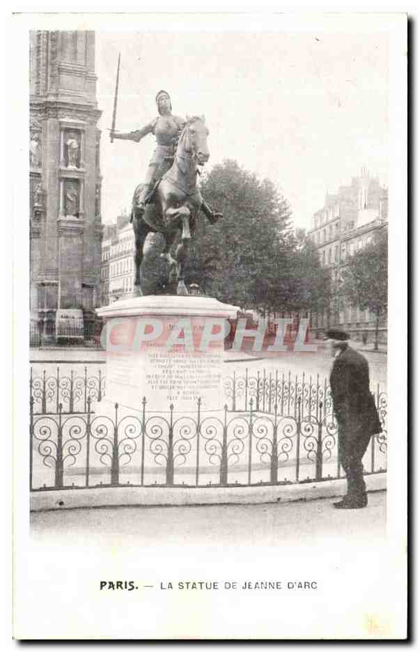 Paris - 1 - La Statue de Jeanne d'Arc CPA 